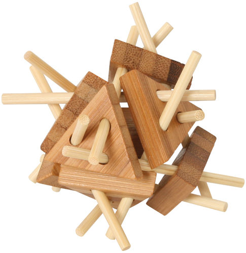 Bambus Puzzle Dreiecke